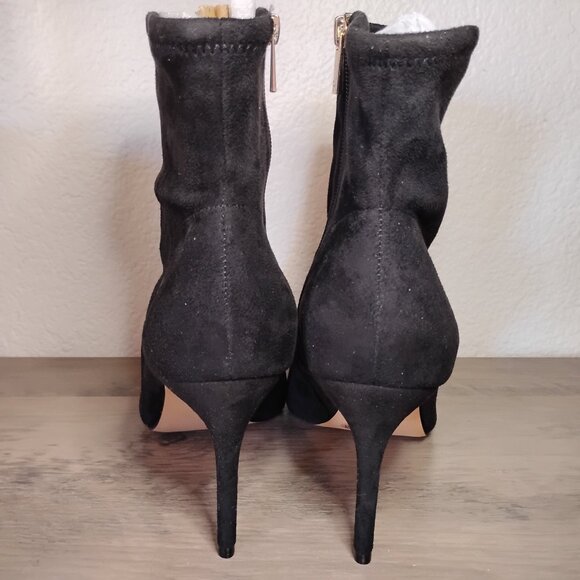 Jessica Simpson Womens Semaja Faux Suede Booties Black 11 Medium (B,M) - Picture 4 of 8